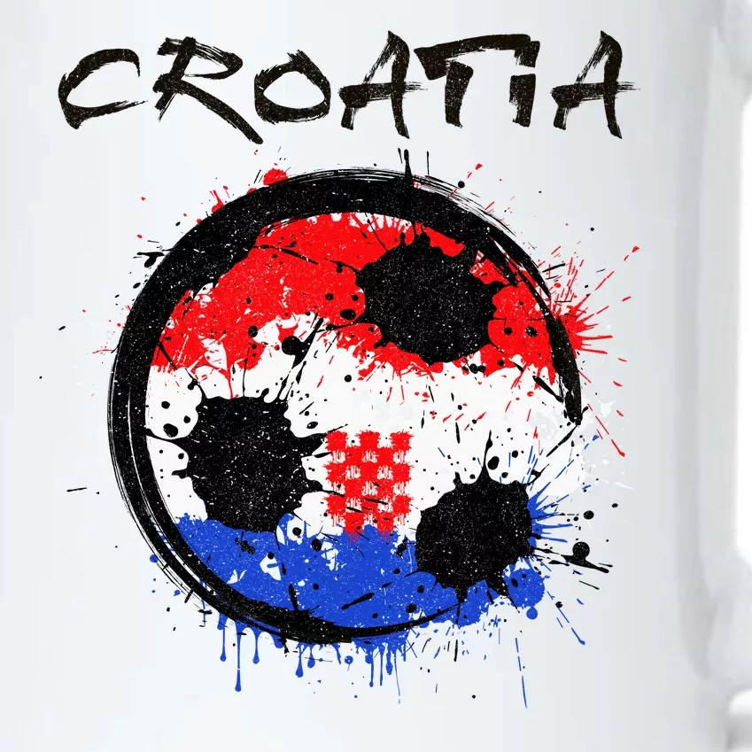 Croatia Soccer Ball Flag Black Color Changing Mug