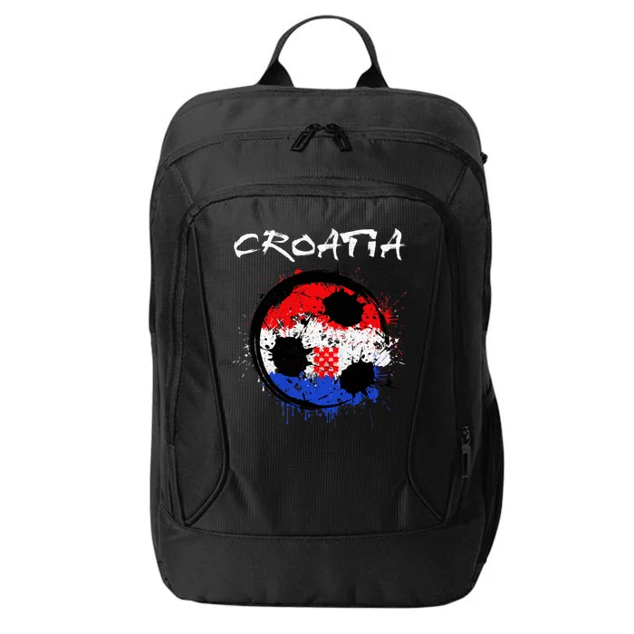 Croatia Soccer Ball Flag City Backpack