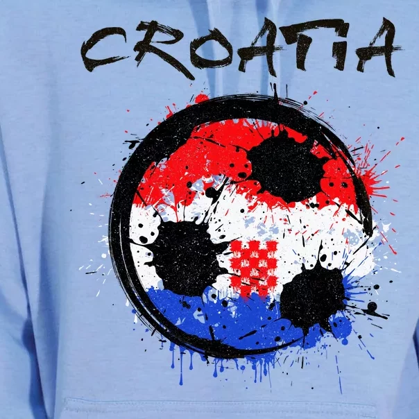 Croatia Soccer Ball Flag Unisex Surf Hoodie