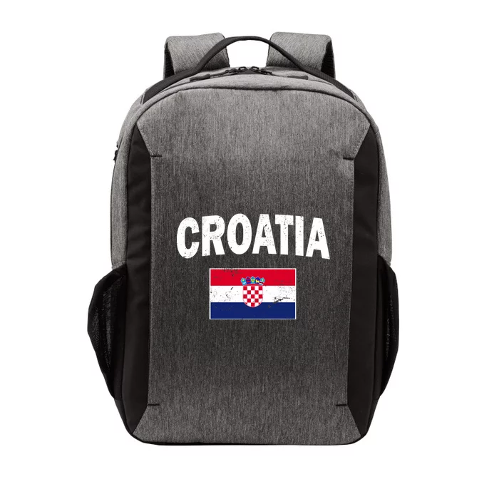 Croatia Team Vintage Soccer Flag Vector Backpack