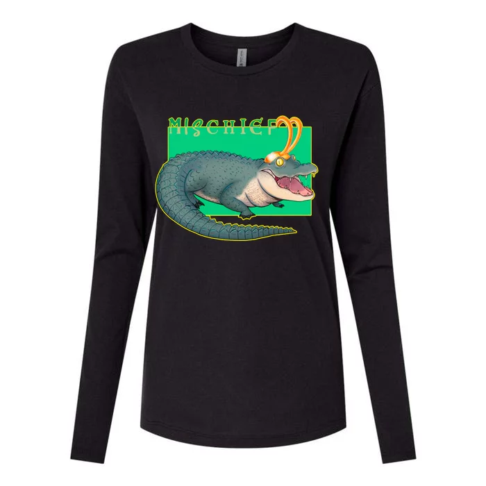 Croki Crocodile Alligator God of Mischief Womens Cotton Relaxed Long Sleeve T-Shirt