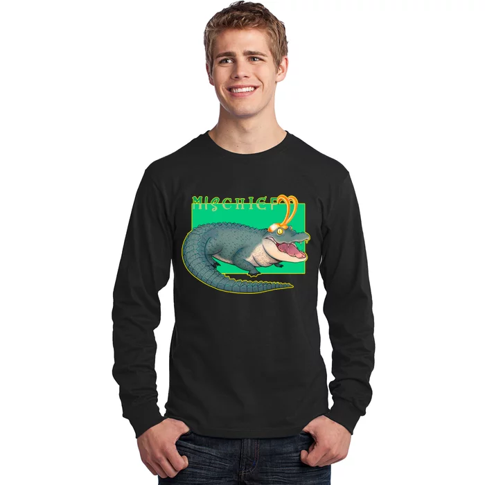 Croki Crocodile Alligator God of Mischief Long Sleeve Shirt