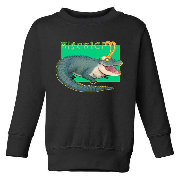 Croki Crocodile Alligator God of Mischief Toddler Sweatshirt