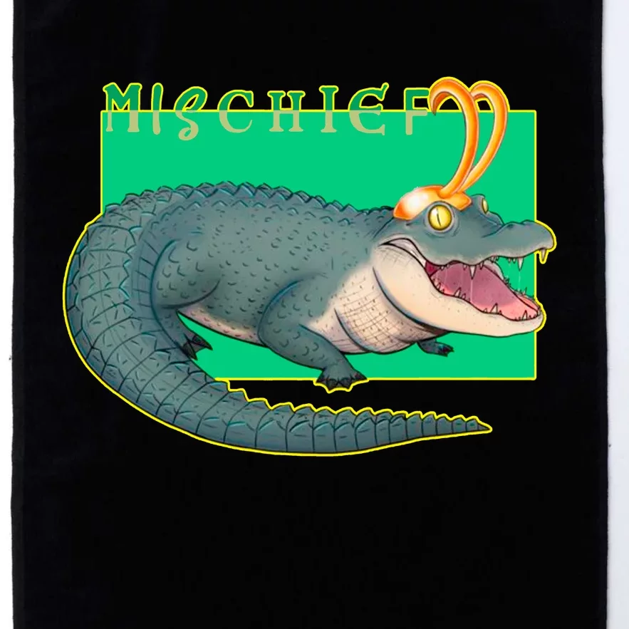 Croki Crocodile Alligator God of Mischief Platinum Collection Golf Towel