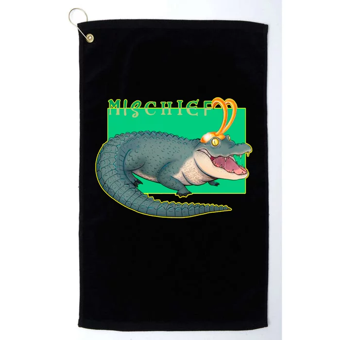 Croki Crocodile Alligator God of Mischief Platinum Collection Golf Towel