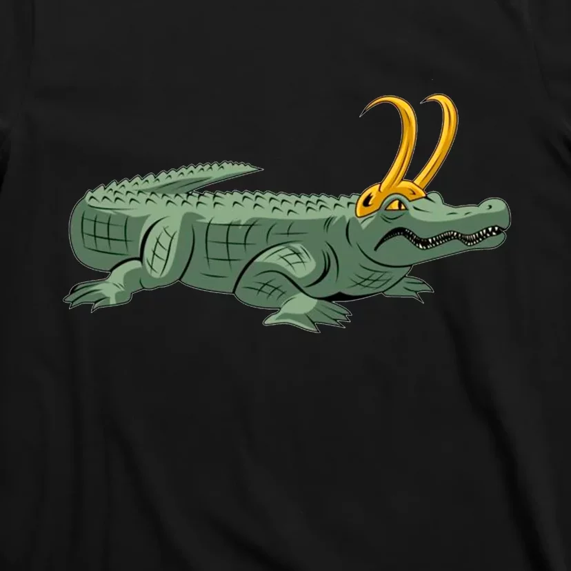 Croki Crocodile Alligator Golden Horns T-Shirt