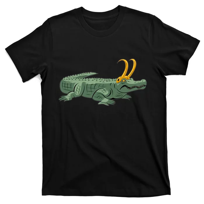 Croki Crocodile Alligator Golden Horns T-Shirt