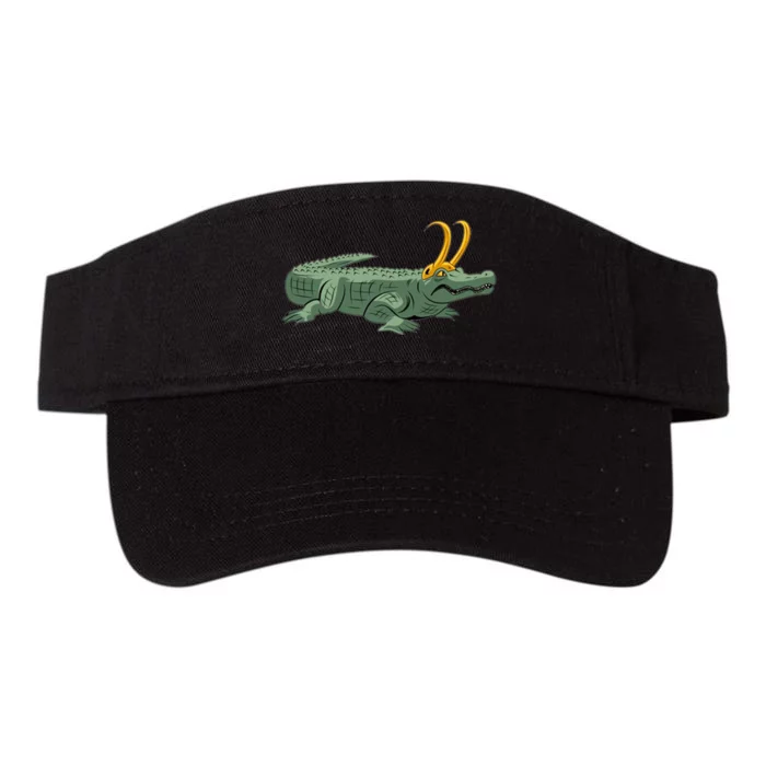 Croki Crocodile Alligator Golden Horns Valucap Bio-Washed Visor