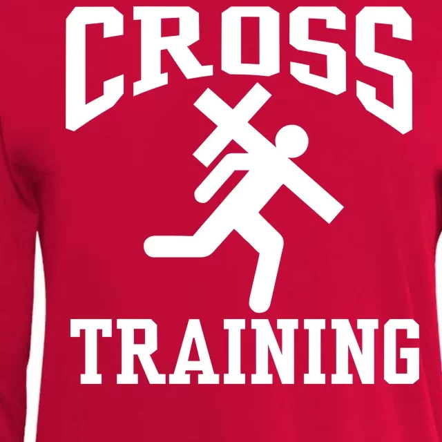 Cross Training Jesus Christian Catholic Womens Cotton Relaxed Long Sleeve T-Shirt