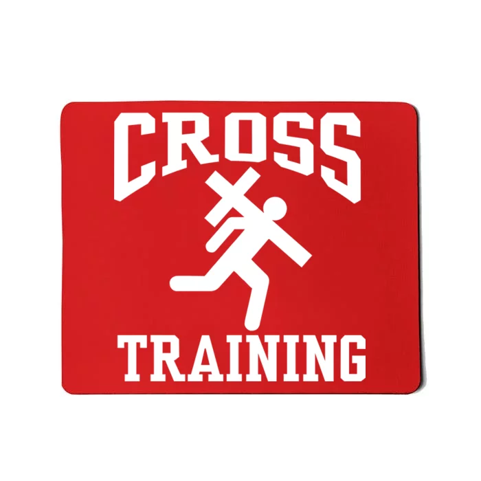 Cross Training Jesus Christian Catholic Mousepad