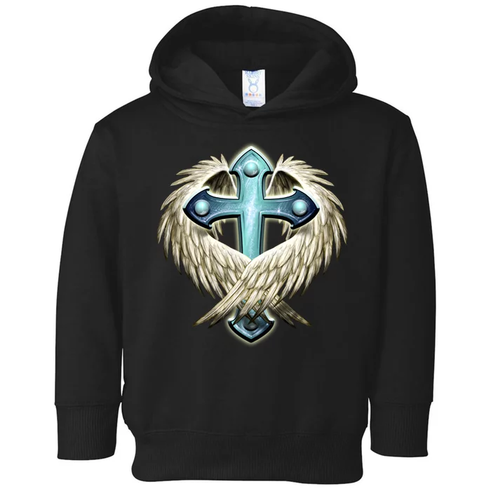 Cross With Wings Toddler Hoodie