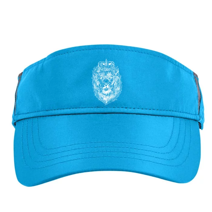 Crowned Lion Illustration Adult Drive Performance Visor