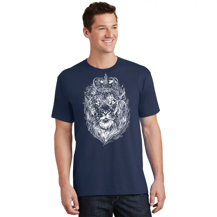 Crowned Lion Illustration T-Shirt