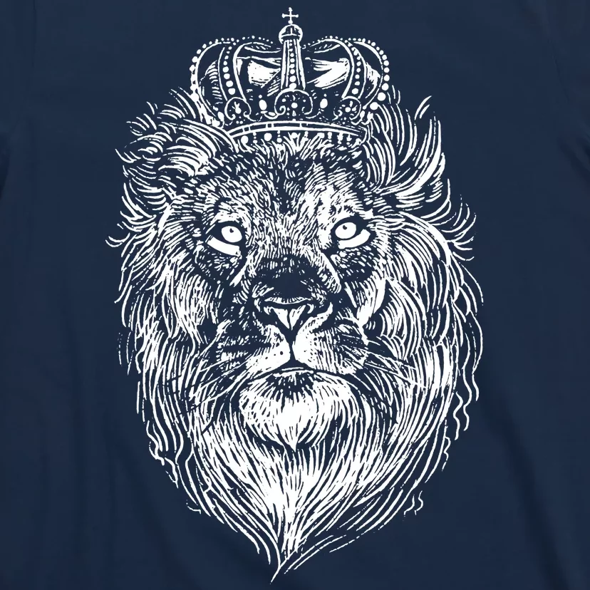 Crowned Lion Illustration T-Shirt