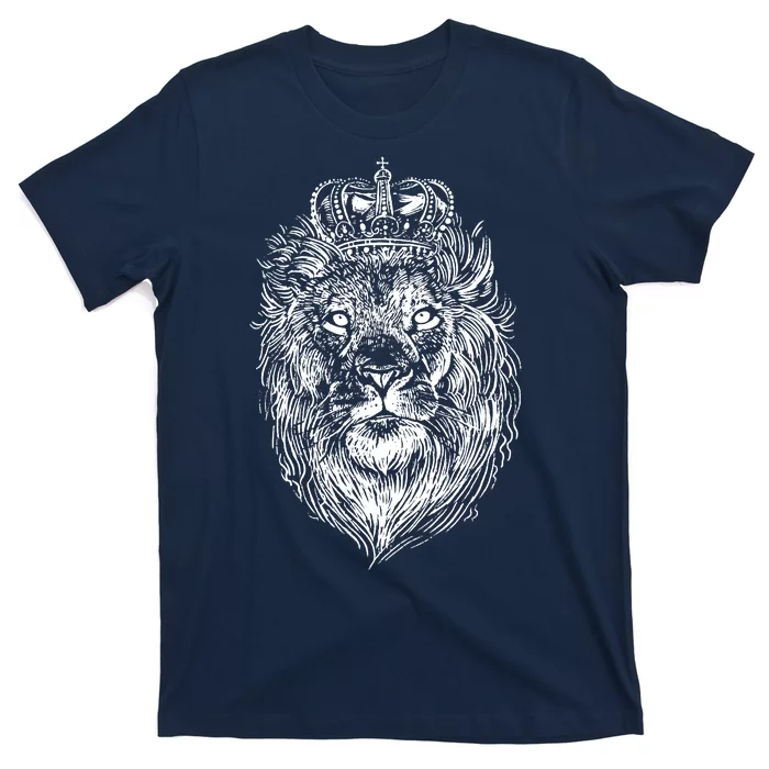 Crowned Lion Illustration T-Shirt