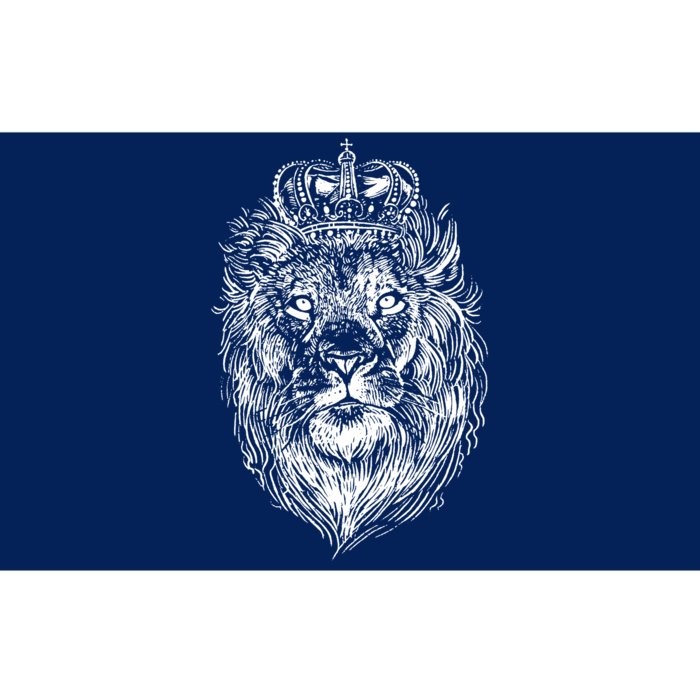 Crowned Lion Illustration Bumper Sticker