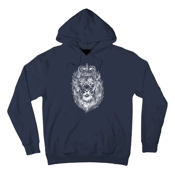 Crowned Lion Illustration Tall Hoodie