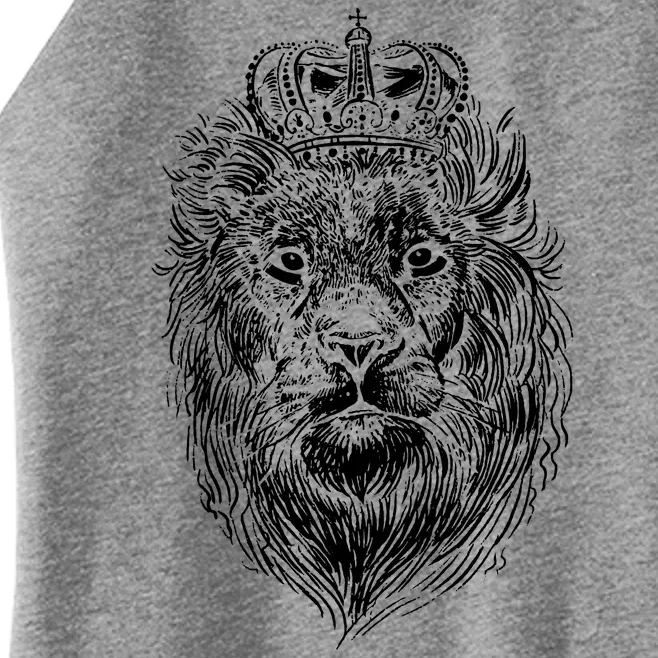 Crowned Lion Illustration Women’s Perfect Tri Rocker Tank