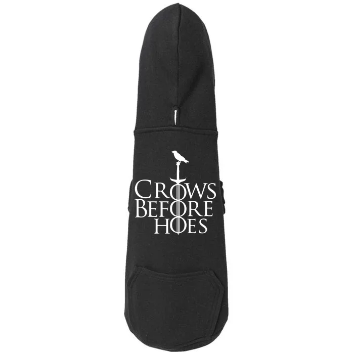 Crows Before Hoes Doggie 3-End Fleece Hoodie