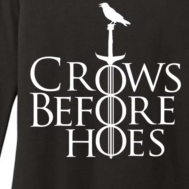 Crows Before Hoes Womens CVC Long Sleeve Shirt