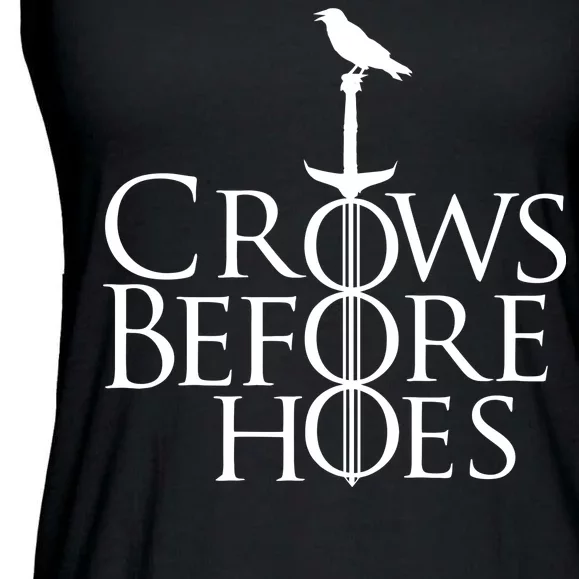 Crows Before Hoes Ladies Essential Flowy Tank