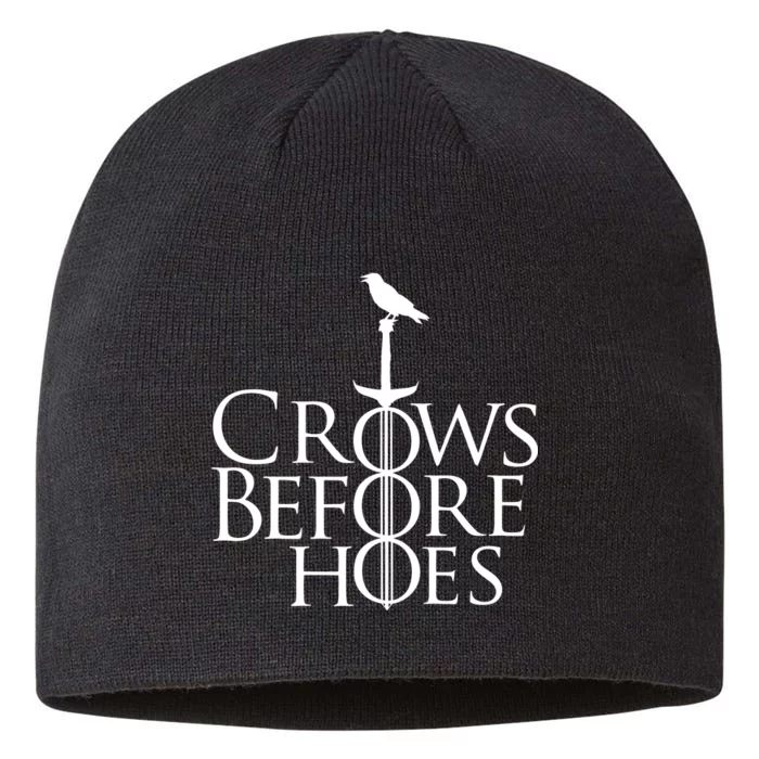 Crows Before Hoes 8 1/2in Sustainable Knit Beanie