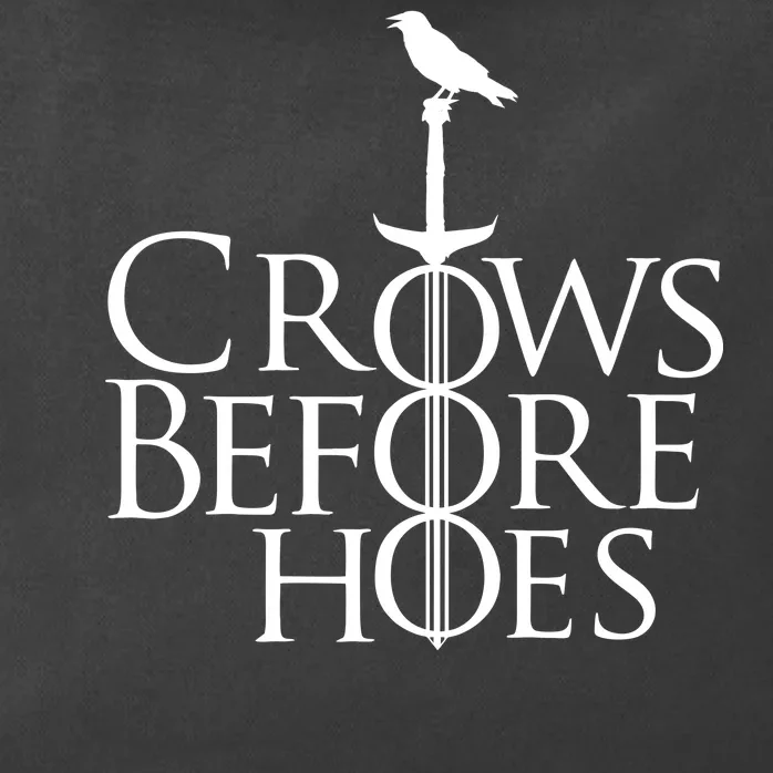 Crows Before Hoes Zip Tote Bag