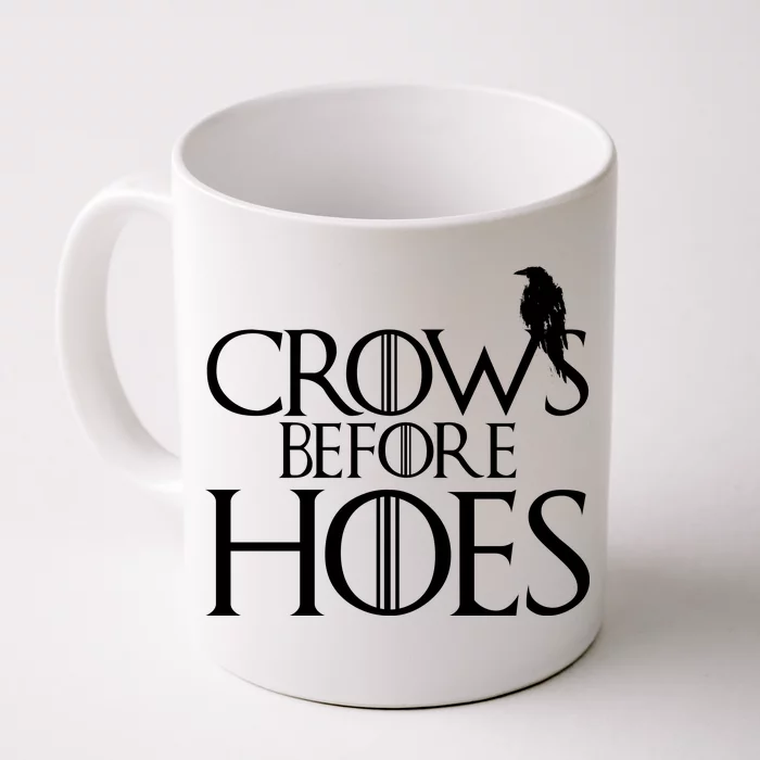 Crows Before Hoes Funny Tv Series Front & Back Coffee Mug