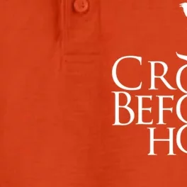 Crows Before Hoes Retro Dry Zone Grid Performance Polo