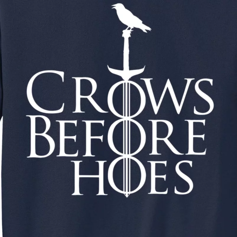 Crows Before Hoes Retro Tall Sweatshirt