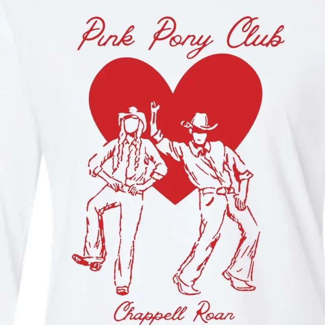 Chappell Roan Pink Pony Club Womens Cotton Relaxed Long Sleeve T-Shirt