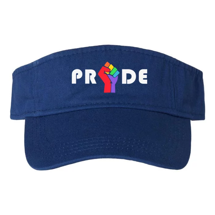 Colorful Rainbow Pride Lgbt Lgbtq Gift Valucap Bio-Washed Visor