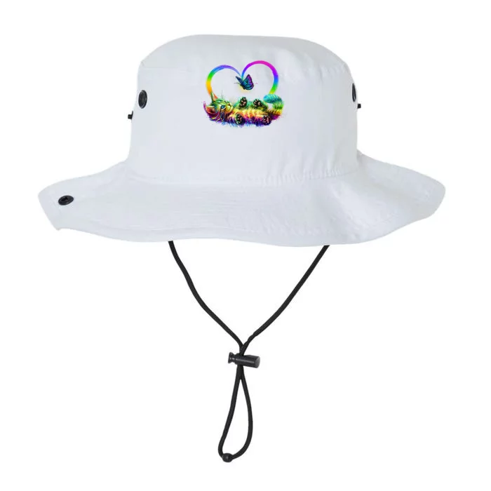 Cute Rainbow Paint Kitten Butterfly Heart Legacy Cool Fit Booney Bucket Hat