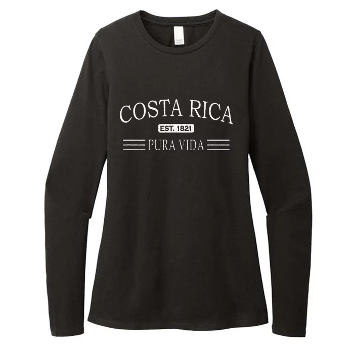 Costa Rica Pura Vida Womens CVC Long Sleeve Shirt