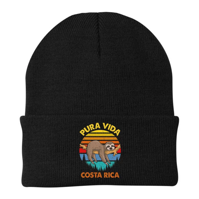 Costa Rica Pura Vida Sloth Knit Cap Winter Beanie