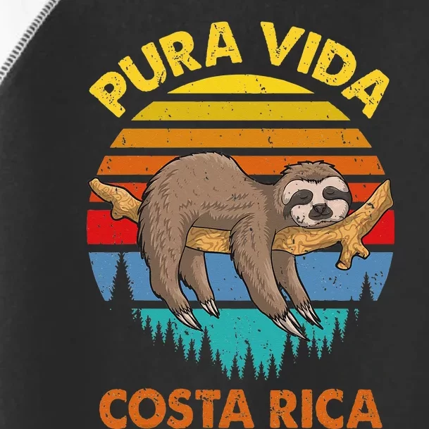 Costa Rica Pura Vida Sloth Toddler Fine Jersey T-Shirt