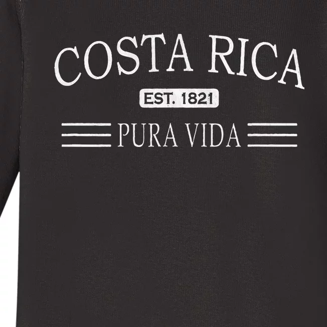 Costa Rica Pura Vida Baby Long Sleeve Bodysuit