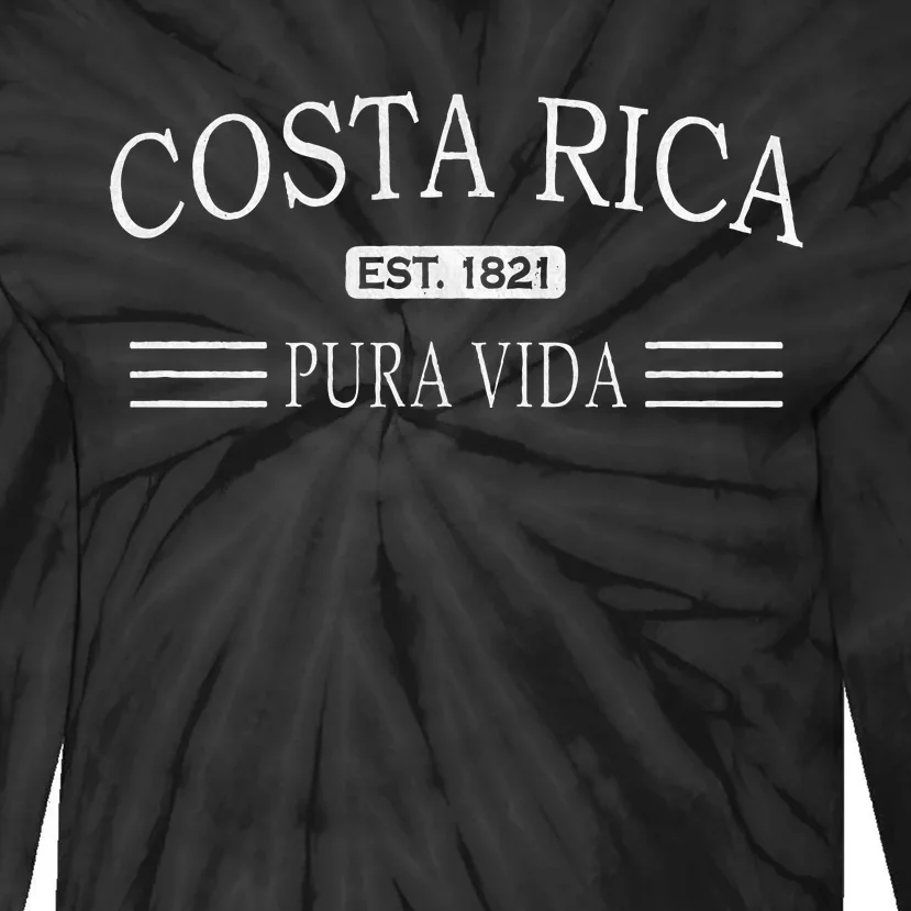 Costa Rica Pura Vida Tie-Dye Long Sleeve Shirt