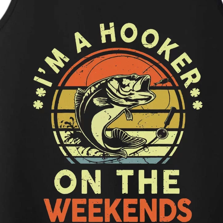 Costa Rica Pura Vfunny Bass Fish Dad Hooker Weekend Performance Tank