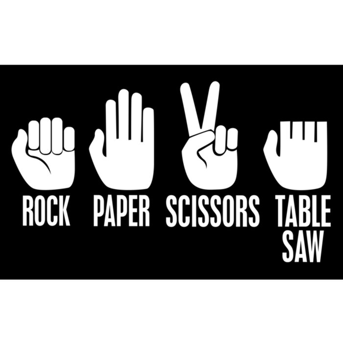 Carpenters Rock Paper Scissor Table Saw Gift Bumper Sticker