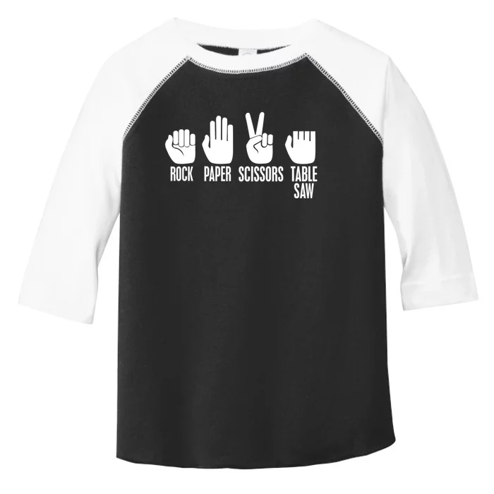 Carpenters Rock Paper Scissor Table Saw Gift Toddler Fine Jersey T-Shirt