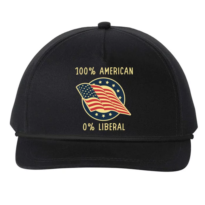 Conservative Republican Patriotic Anti Democrat Snapback Five-Panel Rope Hat