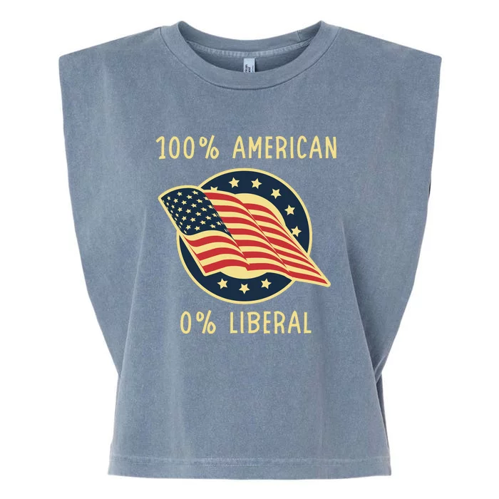 Conservative Republican Patriotic Anti Democrat Garment-Dyed Women's Muscle Tee