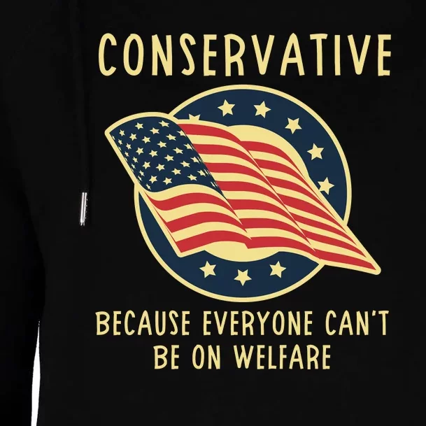 Conservative Republican Patriotic Anti Democrat Womens Funnel Neck Pullover Hood