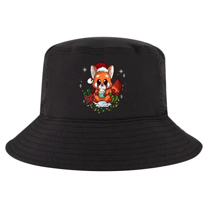 Cute Red Panda Christmas Gifts Xmas Pajamas Cool Comfort Performance Bucket Hat