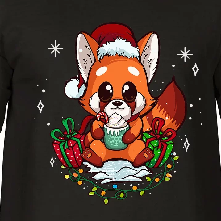 Cute Red Panda Christmas Gifts Xmas Pajamas Comfort Colors T-Shirt