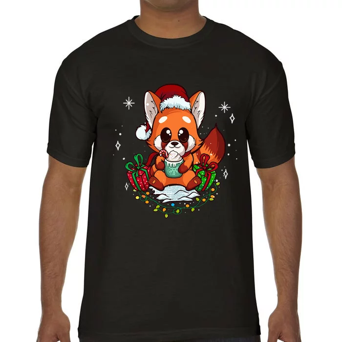 Cute Red Panda Christmas Gifts Xmas Pajamas Comfort Colors T-Shirt