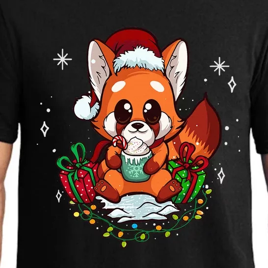 Cute Red Panda Christmas Gifts Xmas Pajamas Pajama Set