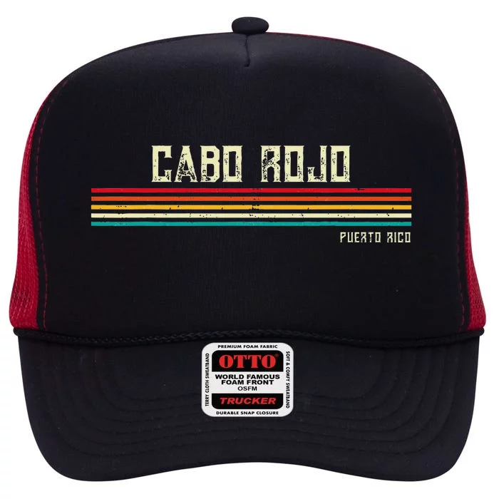 Cabo Rojo Puerto Rico High Crown Mesh Trucker Hat