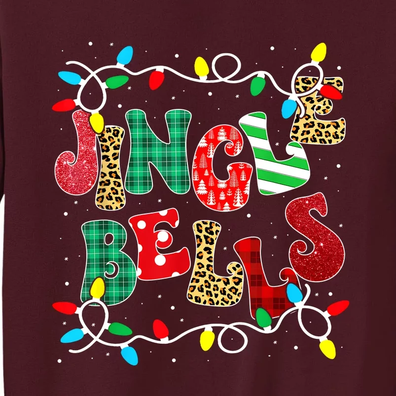 Christmas Red Plaid Jingle Bells Christmas Family Pajama Tall Sweatshirt